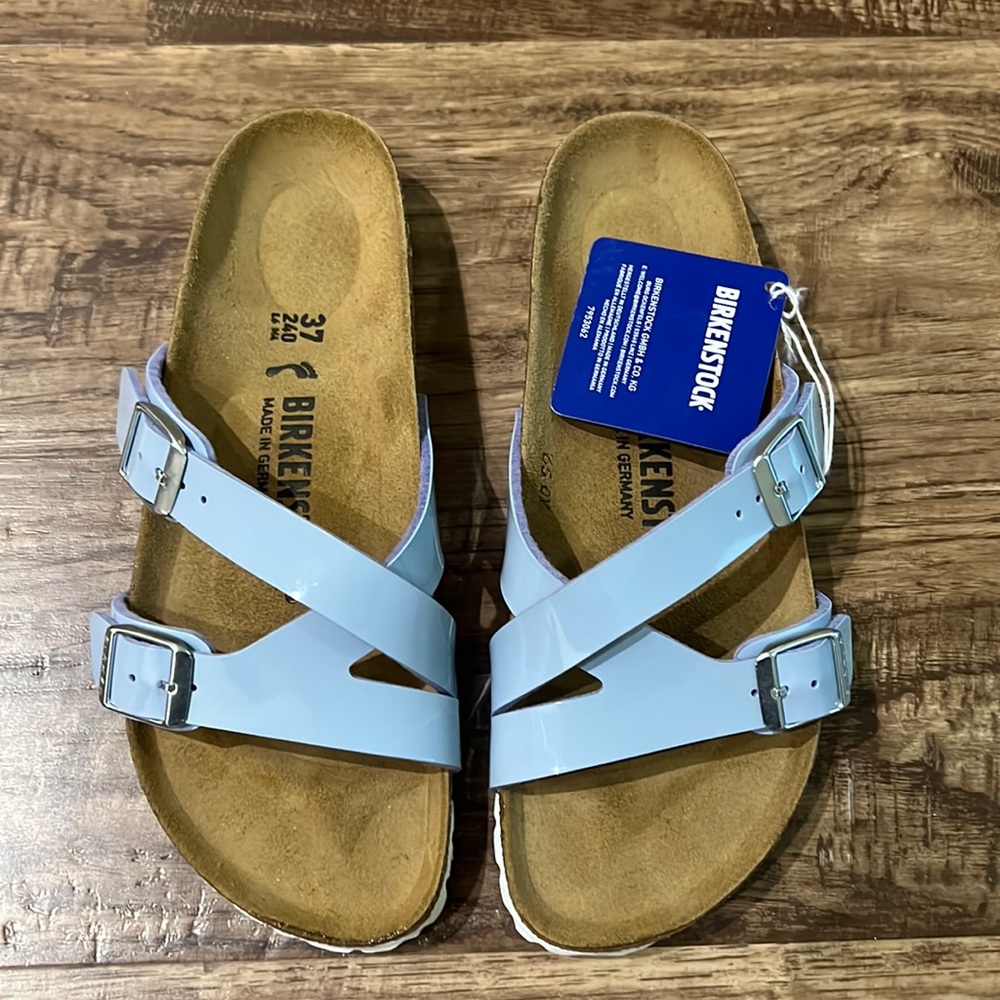 Birkenstock light blue Womens sandals